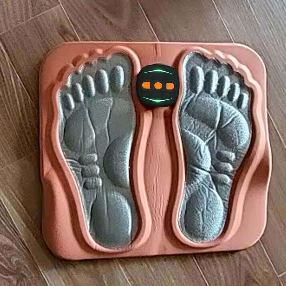 Barbara Jenkins with foot massager