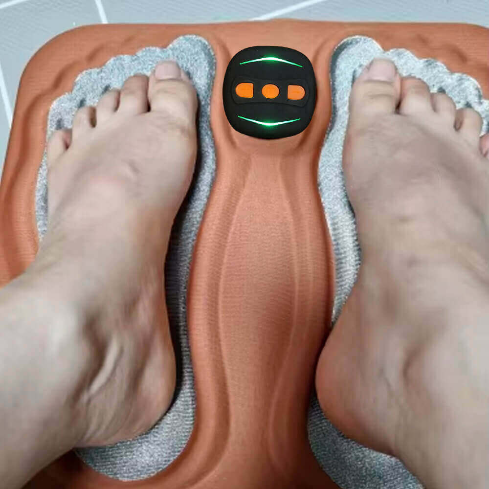 Jessica Miller with foot massager